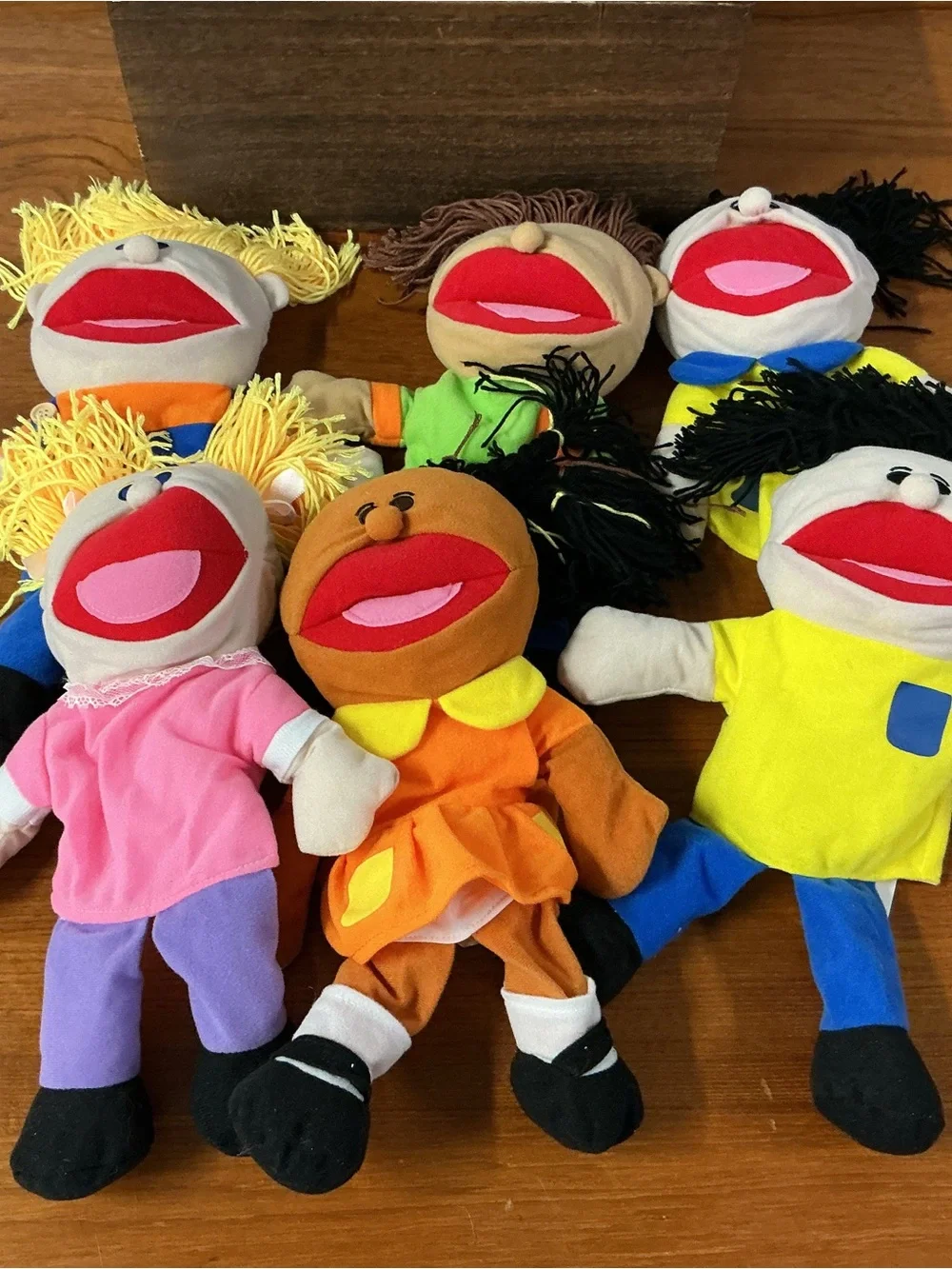 Oriental Trading Co Happy Children Hand Puppet Cultural Diversity Lot of 6